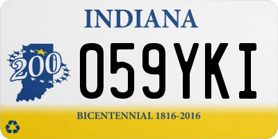 IN license plate 059YKI