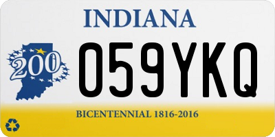 IN license plate 059YKQ