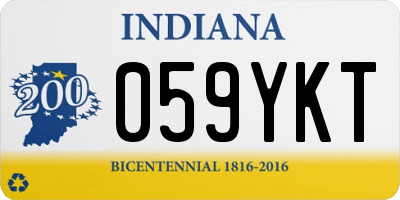 IN license plate 059YKT