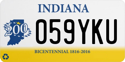 IN license plate 059YKU