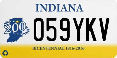 IN license plate 059YKV