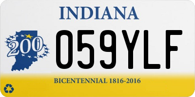 IN license plate 059YLF