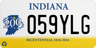 IN license plate 059YLG