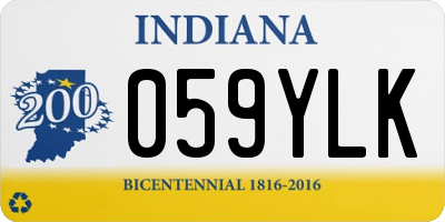 IN license plate 059YLK