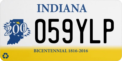 IN license plate 059YLP