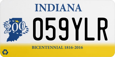 IN license plate 059YLR