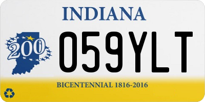 IN license plate 059YLT
