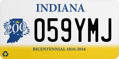 IN license plate 059YMJ