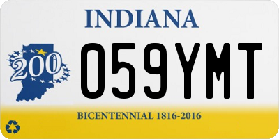 IN license plate 059YMT