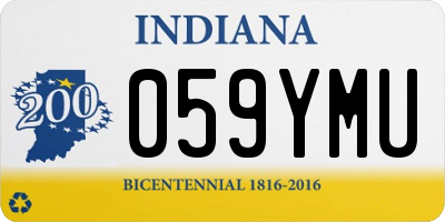 IN license plate 059YMU