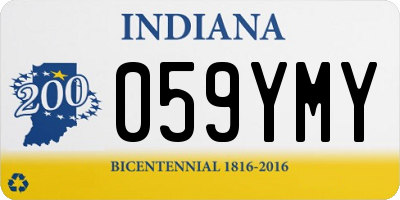 IN license plate 059YMY