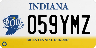 IN license plate 059YMZ