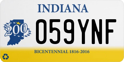 IN license plate 059YNF