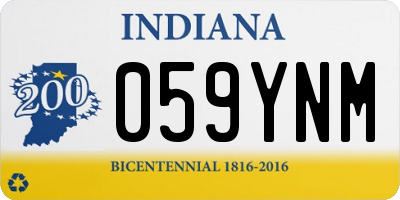 IN license plate 059YNM