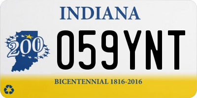 IN license plate 059YNT