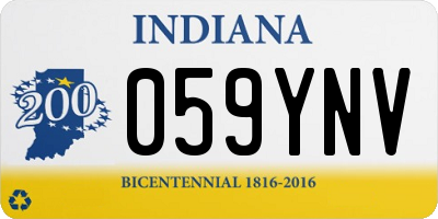 IN license plate 059YNV