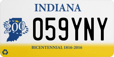 IN license plate 059YNY
