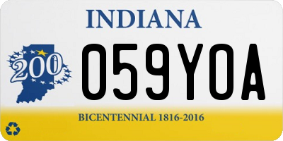 IN license plate 059YOA