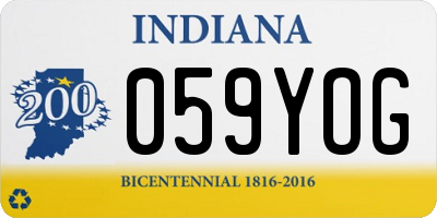 IN license plate 059YOG