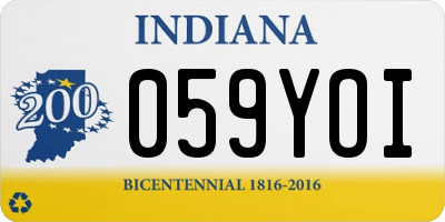 IN license plate 059YOI