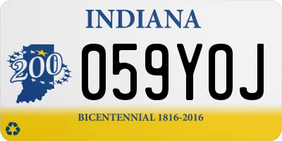 IN license plate 059YOJ