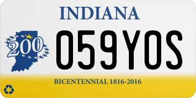 IN license plate 059YOS