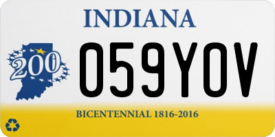 IN license plate 059YOV