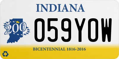 IN license plate 059YOW