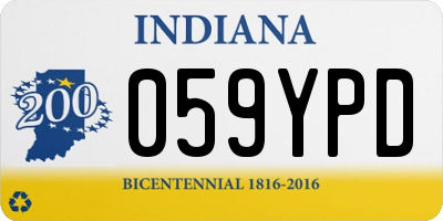 IN license plate 059YPD