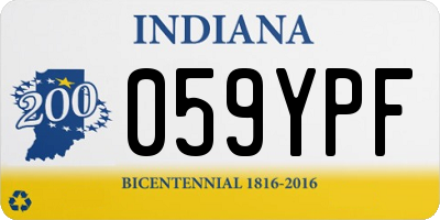 IN license plate 059YPF