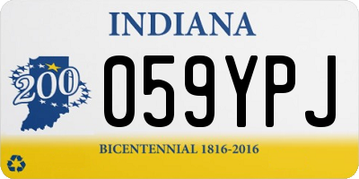 IN license plate 059YPJ