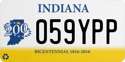 IN license plate 059YPP