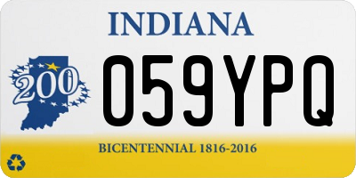 IN license plate 059YPQ