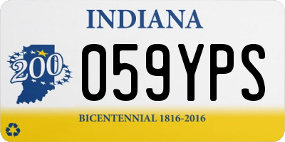 IN license plate 059YPS