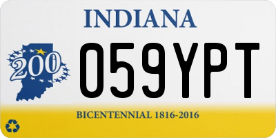 IN license plate 059YPT