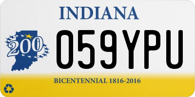 IN license plate 059YPU