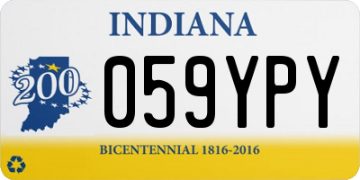 IN license plate 059YPY
