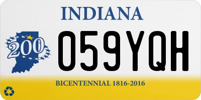 IN license plate 059YQH