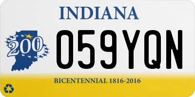 IN license plate 059YQN