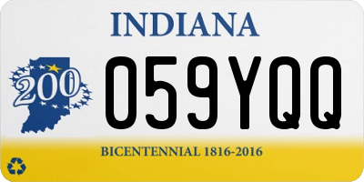 IN license plate 059YQQ