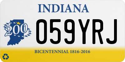 IN license plate 059YRJ