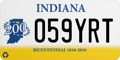 IN license plate 059YRT