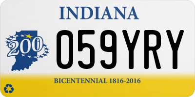 IN license plate 059YRY