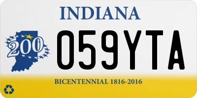 IN license plate 059YTA