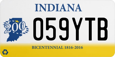 IN license plate 059YTB
