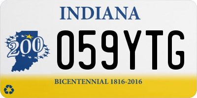 IN license plate 059YTG