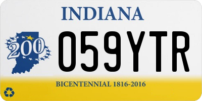 IN license plate 059YTR
