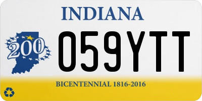 IN license plate 059YTT