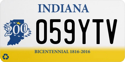 IN license plate 059YTV