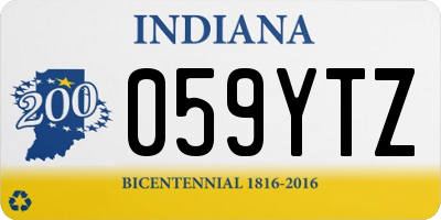 IN license plate 059YTZ